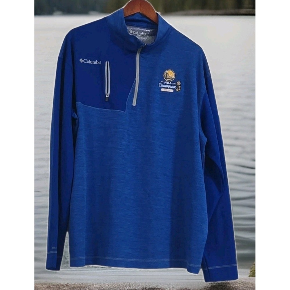 Columbia Golden State Warriors 2017 NBA Champions Pullover Mens 2XL Blue Tech GS